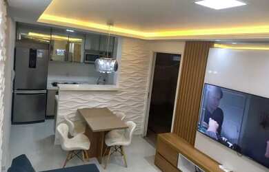 Imagem: O apartamento possui 2 Dormitórios, 1 Banheiro, 1 Vaga na garagem