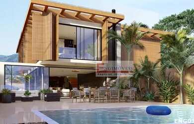 Imagem: A casa em condomínio possui 5 Dormitórios, 5 Banheiros, 3