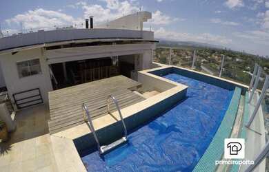 Imagem: O apartamento na cobertura possui 4 Dormitórios, 5 Banheiros