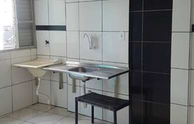 Imagem: A kitnet possui 1 Dormitório e 1 Banheiro e está localizado