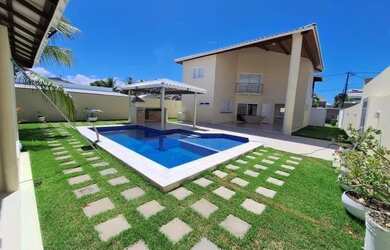 Imagem: A casa em condomínio possui 4 Dormitórios, 5 Banheiros, 5