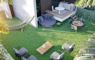 Imagem 4: Studio Garden Pé na Areia com Jardim Privativo no Beach Class Carneiros