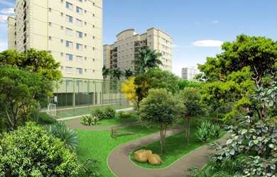 Imagem: O apartamento possui 2 Dormitórios, 1 Banheiro, 1 Vaga na garagem