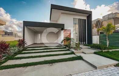 Imagem: A casa em condomínio possui 3 Dormitórios, 3 Banheiros, 4