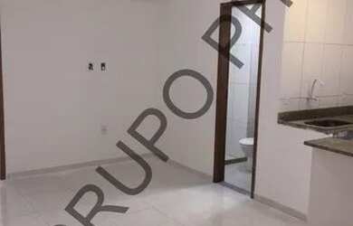 Imagem: O apartamento possui 1 Dormitório, 1 Banheiro, 1 Vaga na garagem