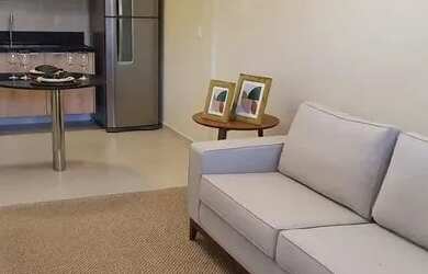 Imagem: O apartamento possui 2 Dormitórios, 1 Banheiro, 1 Vaga na garagem