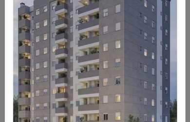 Imagem: O apartamento possui 2 Dormitórios, 1 Banheiro, 1 Vaga na garagem