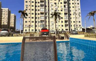 Imagem: O apartamento possui 2 Dormitórios, 1 Banheiro, 1 Vaga na garagem