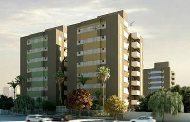 Imagem: O apartamento possui 2 Dormitórios, 1 Banheiro, 1 Vaga na garagem