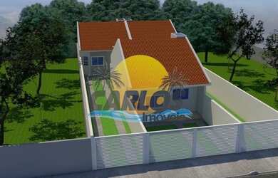 Imagem: A casa possui 2 Dormitórios, 1 Banheiro, 2 Vagas na garagem