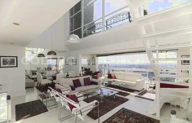 Imagem: O apartamento na cobertura possui 3 Dormitórios, 5 Banheiros