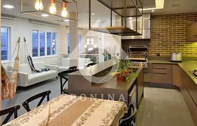 Imagem: O apartamento na cobertura possui 4 Dormitórios, 4 Banheiros