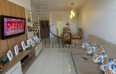 Imagem: O apartamento na cobertura possui 3 Dormitórios, 2 Banheiros