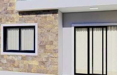 Imagem: A casa possui 2 Dormitórios, 1 Banheiro, 1 Vaga na garagem