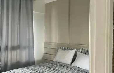 Imagem: O apartamento possui 1 Dormitório, 1 Banheiro, 1 Vaga na garagem