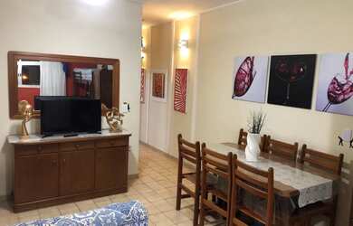 Imagem: O apartamento possui 1 Dormitório, Acomodam 6 pessoas, 1 Vaga