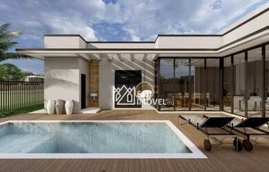 Imagem: A casa em condomínio possui 3 Dormitórios, 5 Banheiros, 4