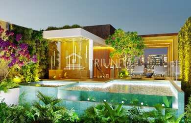 Imagem 14: Casa em Condomínio Luxuoso 400m² na Península Piscina com Borda Infinita MKT10TR93643