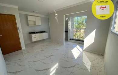 Imagem: O apartamento possui 1 Dormitório, 1 Banheiro, 1 Vaga na garagem