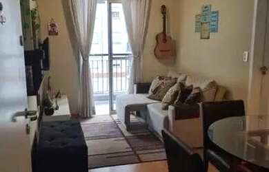 Imagem: O apartamento possui 1 Dormitório, 1 Banheiro, 1 Vaga na garagem