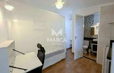 Imagem: O studio possui 1 Dormitório, 1 Banheiro, 12m² de Área e