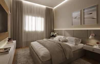 Imagem: O apartamento possui 3 Dormitórios, 4 Banheiros, 2 Vagas na