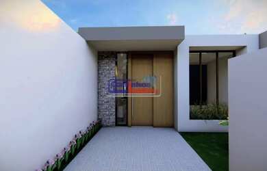 Imagem: A casa possui 2 Dormitórios, 1 Banheiro, 2 Vagas na garagem