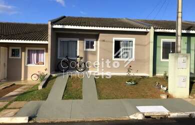 Imagem: A casa em condomínio possui 3 Dormitórios, 1 Banheiro, 1 Vaga