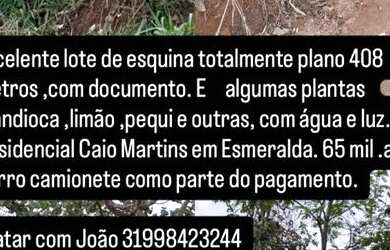 Imagem: O terreno possui 408m² de Área e está localizado em Novo