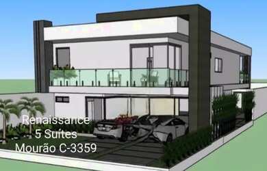 Imagem: A casa em condomínio possui 5 Dormitórios, 5 Banheiros, 4