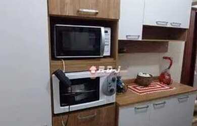 Imagem: O apartamento possui 1 Dormitório, 1 Banheiro, 1 Vaga na garagem