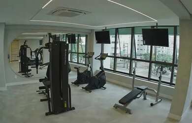 Imagem: O apartamento possui 1 Dormitório, 2 Banheiros, 1 Vaga na garagem