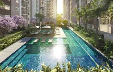 Imagem: O apartamento possui 2 Dormitórios, 1 Banheiro, 1 Vaga na garagem