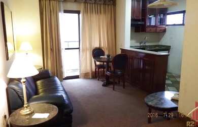 Imagem: O studio possui 1 Dormitório, 1 Banheiro, 1 Vaga na garagem