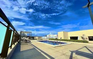 Imagem: O apartamento possui 1 Dormitório, 1 Banheiro, 1 Vaga na garagem