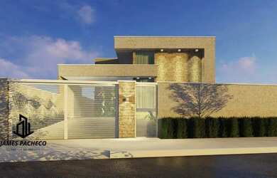 Imagem: A casa possui 3 Dormitórios, 4 Banheiros, 2 Vagas na garagem