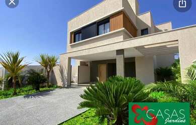 Imagem: A casa em condomínio possui 4 Dormitórios, 4 Banheiros, 3