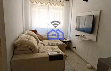 Imagem: O apartamento possui 1 Dormitório, 1 Banheiro, 1 Vaga na garagem