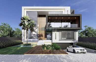 Imagem: A casa em condomínio possui 5 Dormitórios, 5 Banheiros, 5