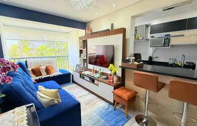 Imagem: O apartamento na cobertura possui 3 Dormitórios, 2 Banheiros