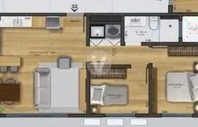 Imagem 12: Apartamento à venda, 2 dormitórios, vaga, localizado no Residencial...