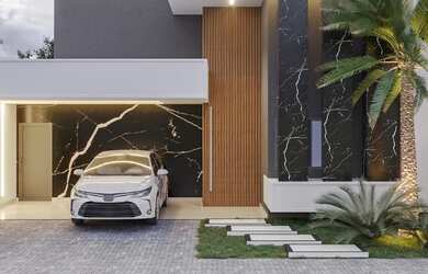 Imagem: A casa em condomínio possui 3 Dormitórios, 3 Banheiros, 4