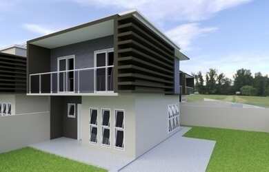 Imagem: A casa possui 3 Dormitórios, 3 Banheiros, 100m² de Área