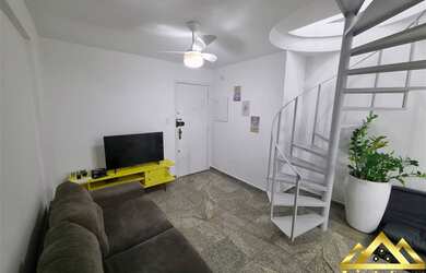 Imagem: O apartamento possui 1 Dormitório, 1 Banheiro, 1 Vaga na garagem