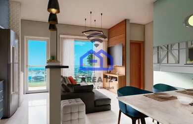 Imagem: O apartamento possui 2 Dormitórios, 1 Banheiro, 1 Vaga na garagem