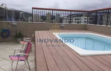 Imagem: O apartamento na cobertura possui 3 Dormitórios, 2 Banheiros