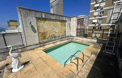 Imagem: O apartamento na cobertura possui 3 Dormitórios, 5 Banheiros