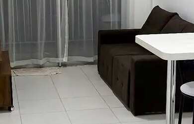 Imagem: O apartamento possui 1 Dormitório, 1 Banheiro, 1 Vaga na garagem