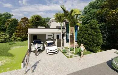 Imagem: A casa em condomínio possui 3 Dormitórios, 4 Banheiros, 2