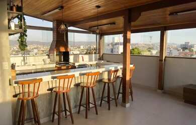 Imagem: O apartamento na cobertura possui 3 Dormitórios, 3 Banheiros